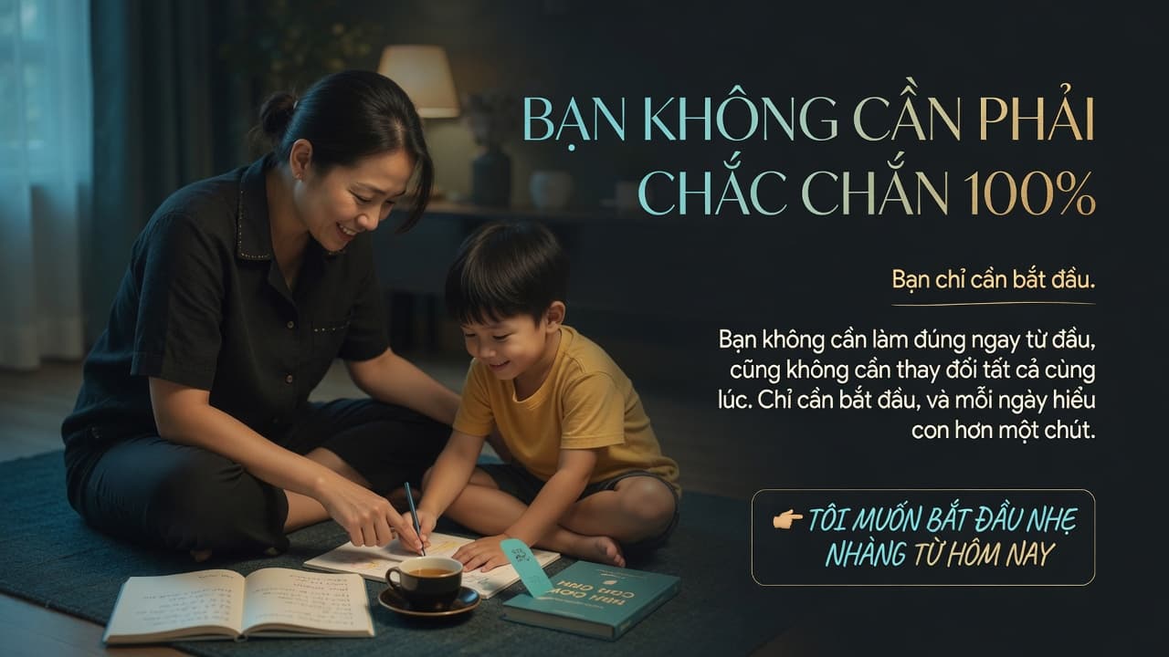Bạn không cần phải chắc chắn 100% — Bạn chỉ cần bắt đầu